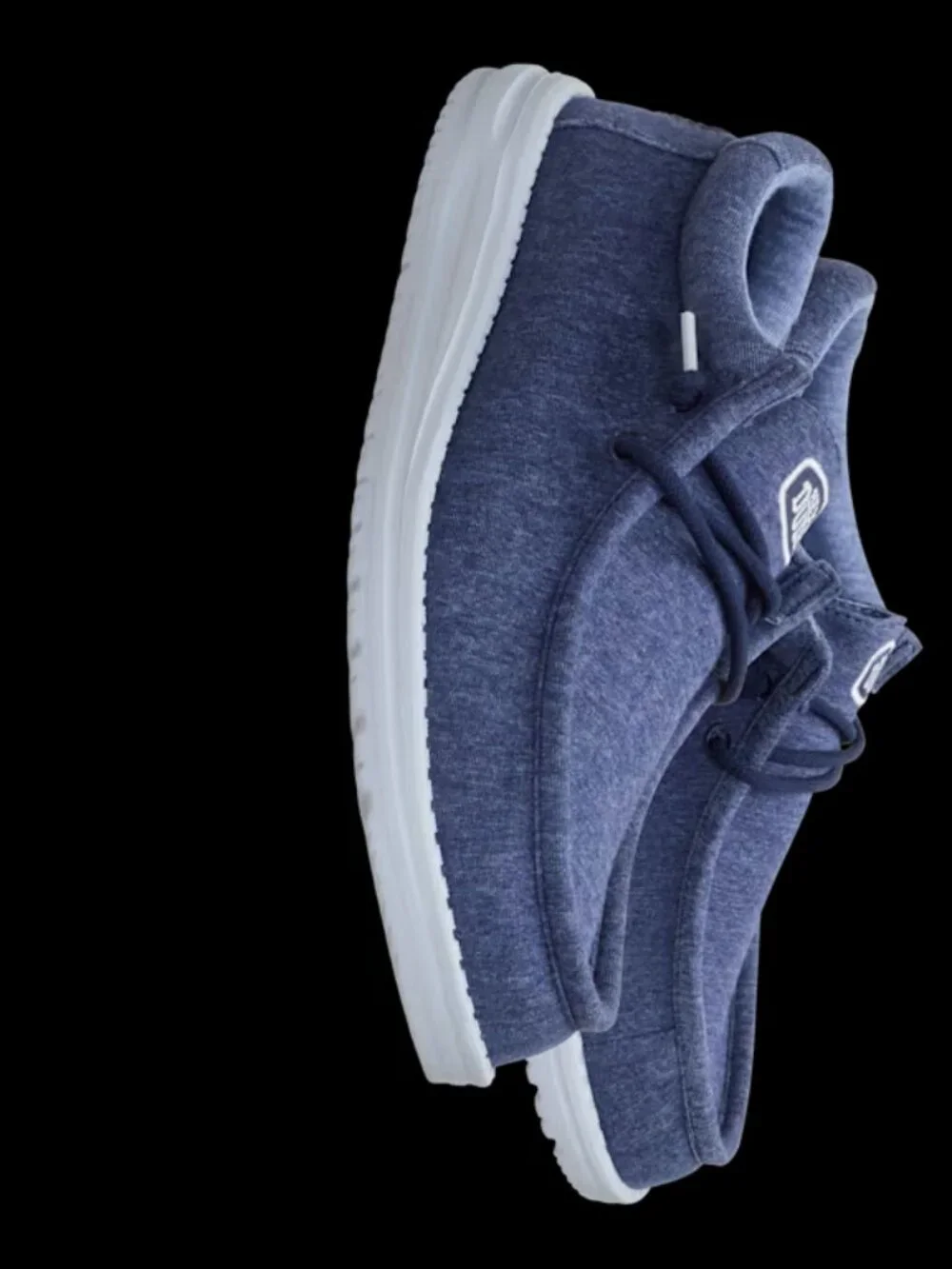 HEYDUDE Wally Stretch Jersey Navy Shoes